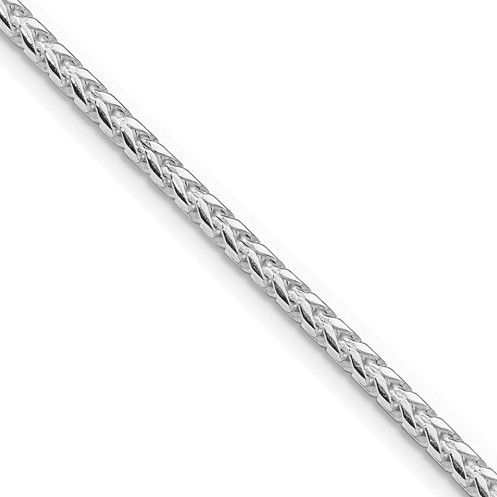 Buy Stylish Rhodium-Plated Sterling Silver 2.55mm Franco Chain - Value Piece!