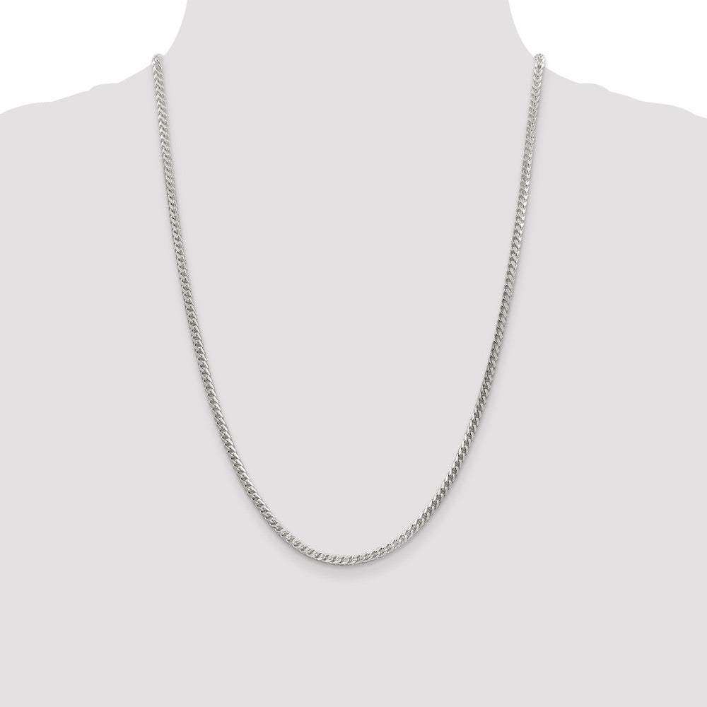 Exclusive 3.1mm Diamond-Cut Square Franco Chain in Sterling Silver - Stylish Value