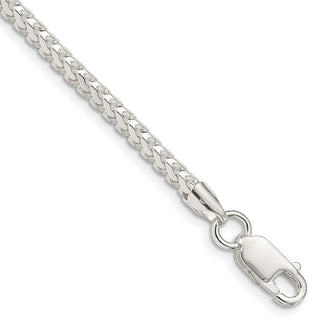 High-Quality Sterling Silver 3.1mm Diamond-Cut Franco Chain - Luxury Value!