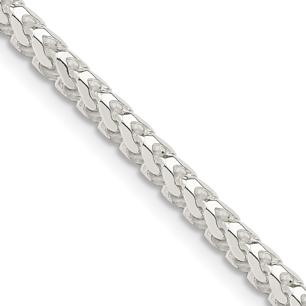 Buy Stylish 3.1mm Diamond-Cut Square Franco Chain in Sterling Silver