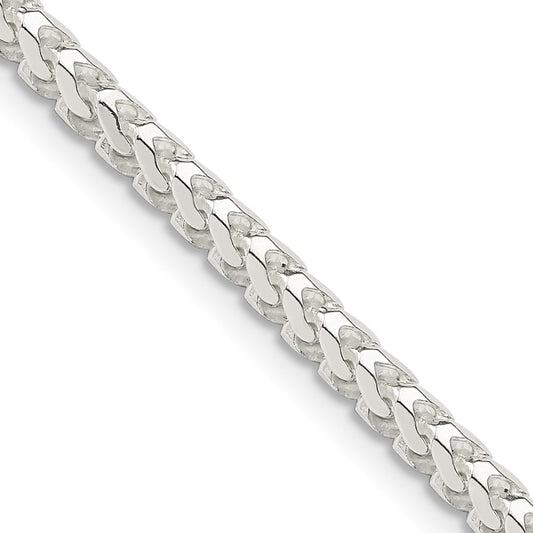 Exclusive 3.1mm Diamond-Cut Square Franco Chain in Sterling Silver - Stylish Value