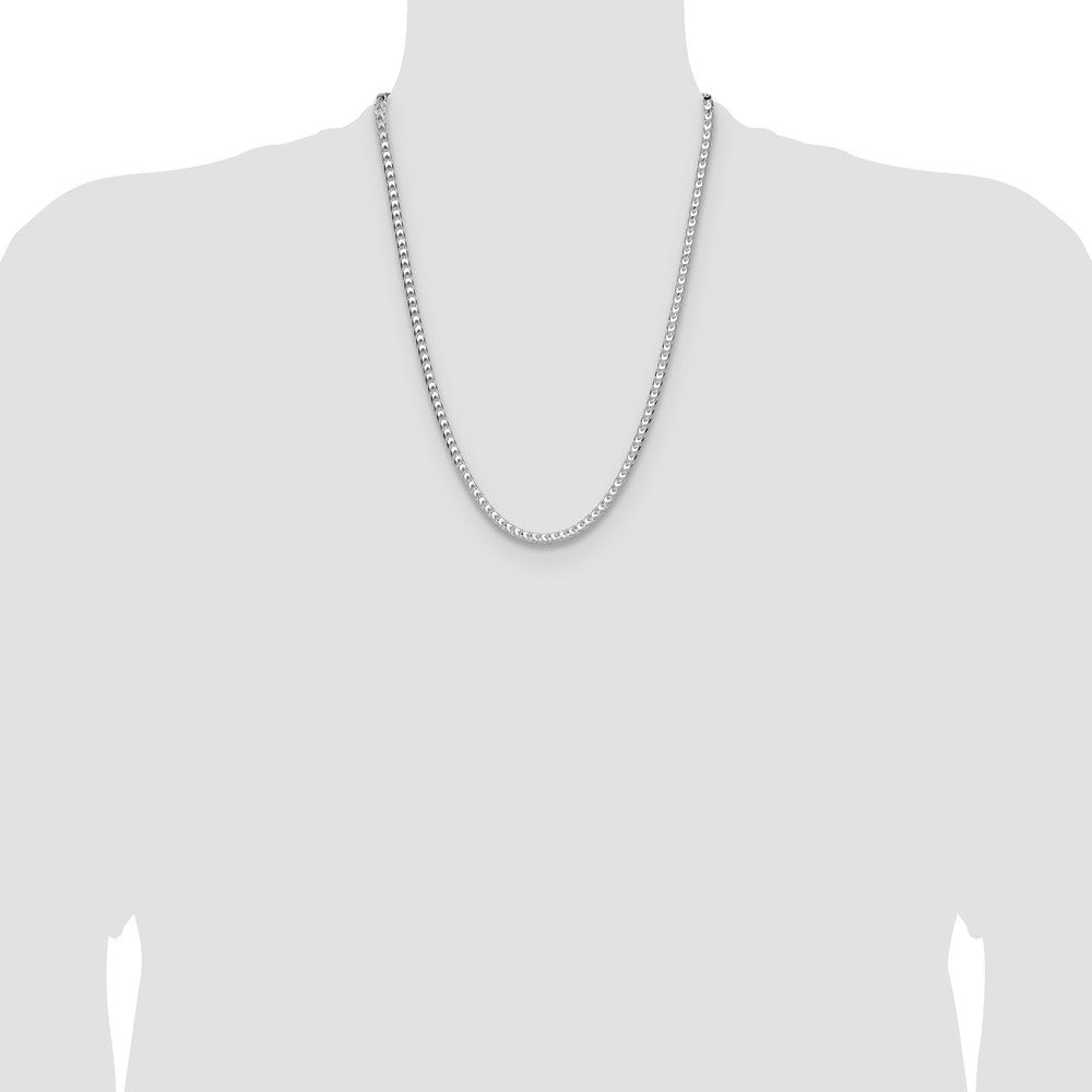 Buy Exclusive 4.7mm Diamond-Cut Square Franco Chain in Sterling Silver