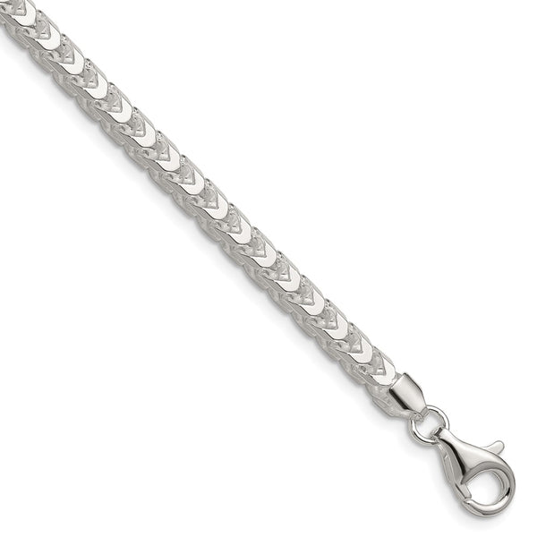 4.7mm Diamond-Cut Square Franco Chain in Sterling Silver - Style GR1-1030465