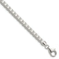 High-quality 4.7mm Diamond-Cut Square Franco Chain in Sterling Silver - Stylish Value!-3