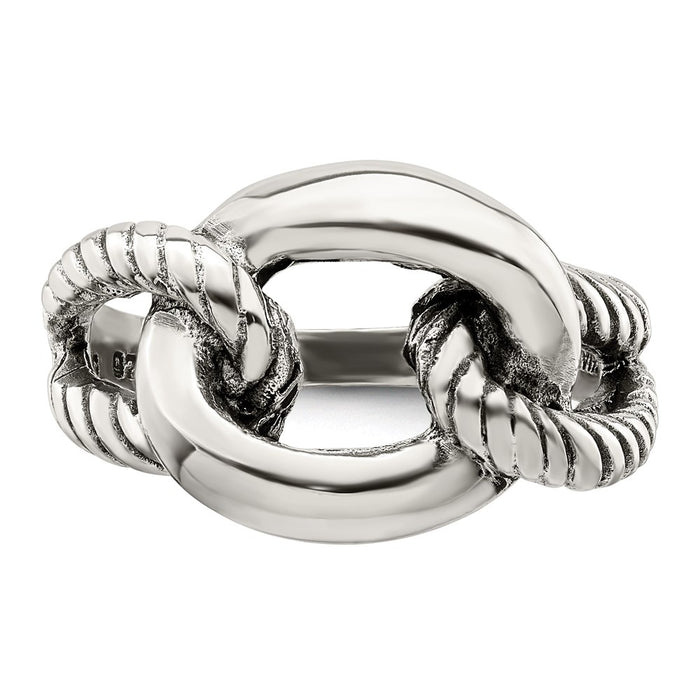 Shop Stylish Antiqued Sterling Silver Ring | 14K Gold Accents, Affordable Price-5
