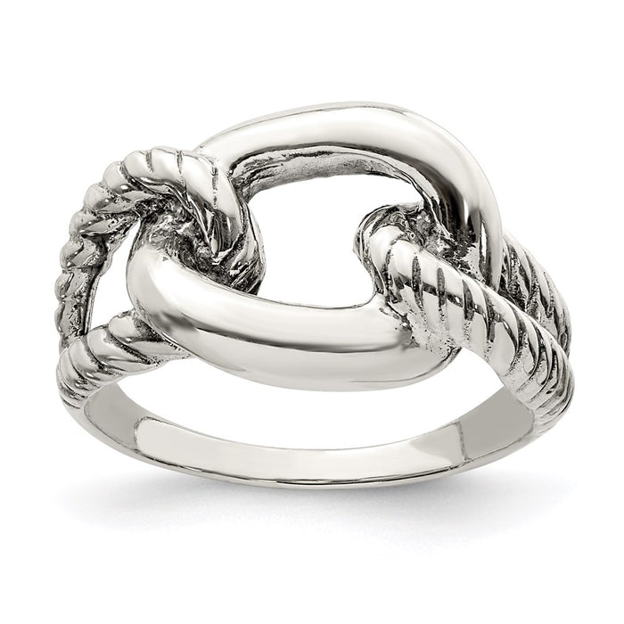 Shop Stylish Antiqued Sterling Silver Ring | 14K Gold Accents, Affordable Price-1