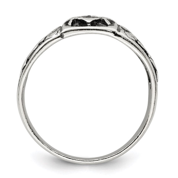 Antiqued Sterling Silver Masonic Ring - Style GR1-1017834