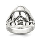 High-quality Antiqued Sterling Silver Skull Ring - Stylish Value at Great Price-1