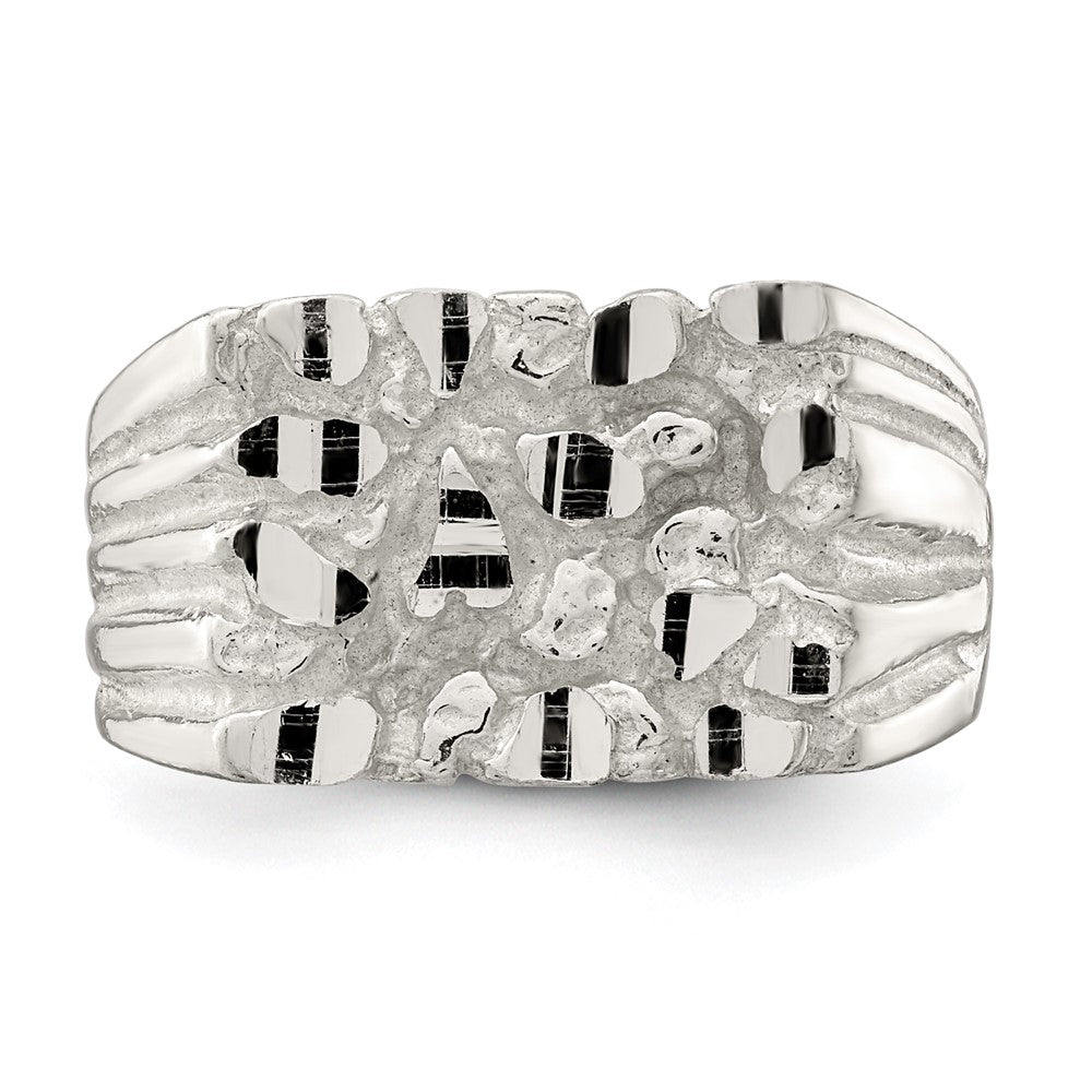 High-Quality Sterling Silver Textured Nugget Ring - Stylish Design, Affordable Price
