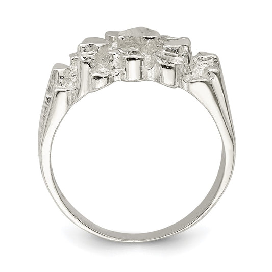 Shop Exclusive Men's Sterling Silver Nugget Ring - Stylish & Affordable Design