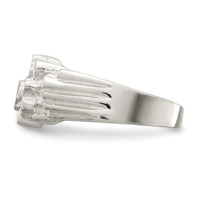 Shop Stylish Men's Nugget Ring in Sterling Silver - Affordable Luxury Jewelry-3