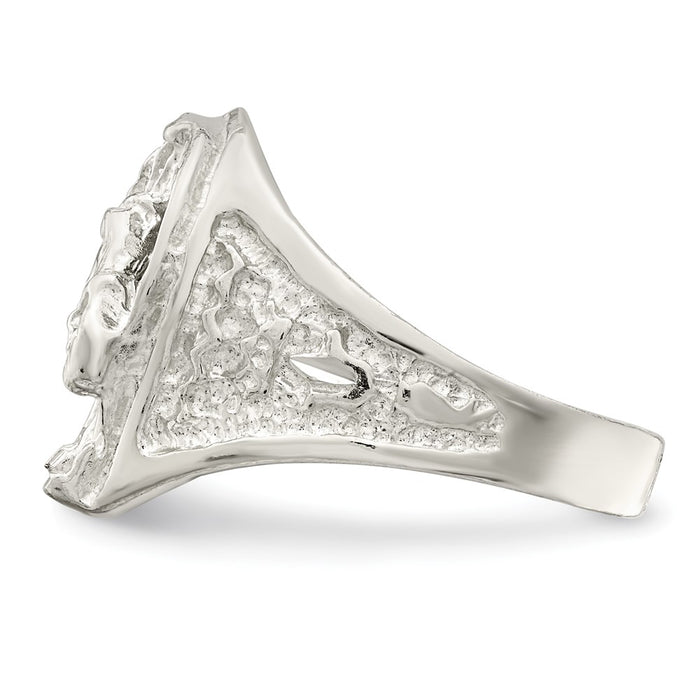 High-Quality Sterling Silver Horseshoe Ring with Horse Head Design - Stylish Value-4