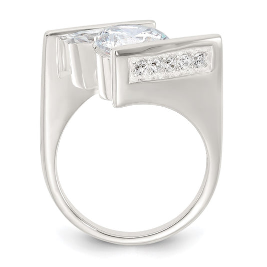 High-Quality Sterling Silver Cubic Zirconia Ring - Stylish & Affordable Jewelry