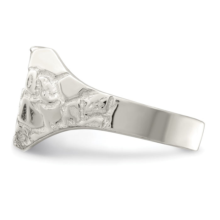 Shop Stylish Sterling Silver Lucky Horseshoe Ring - 14K Gold Accent-3
