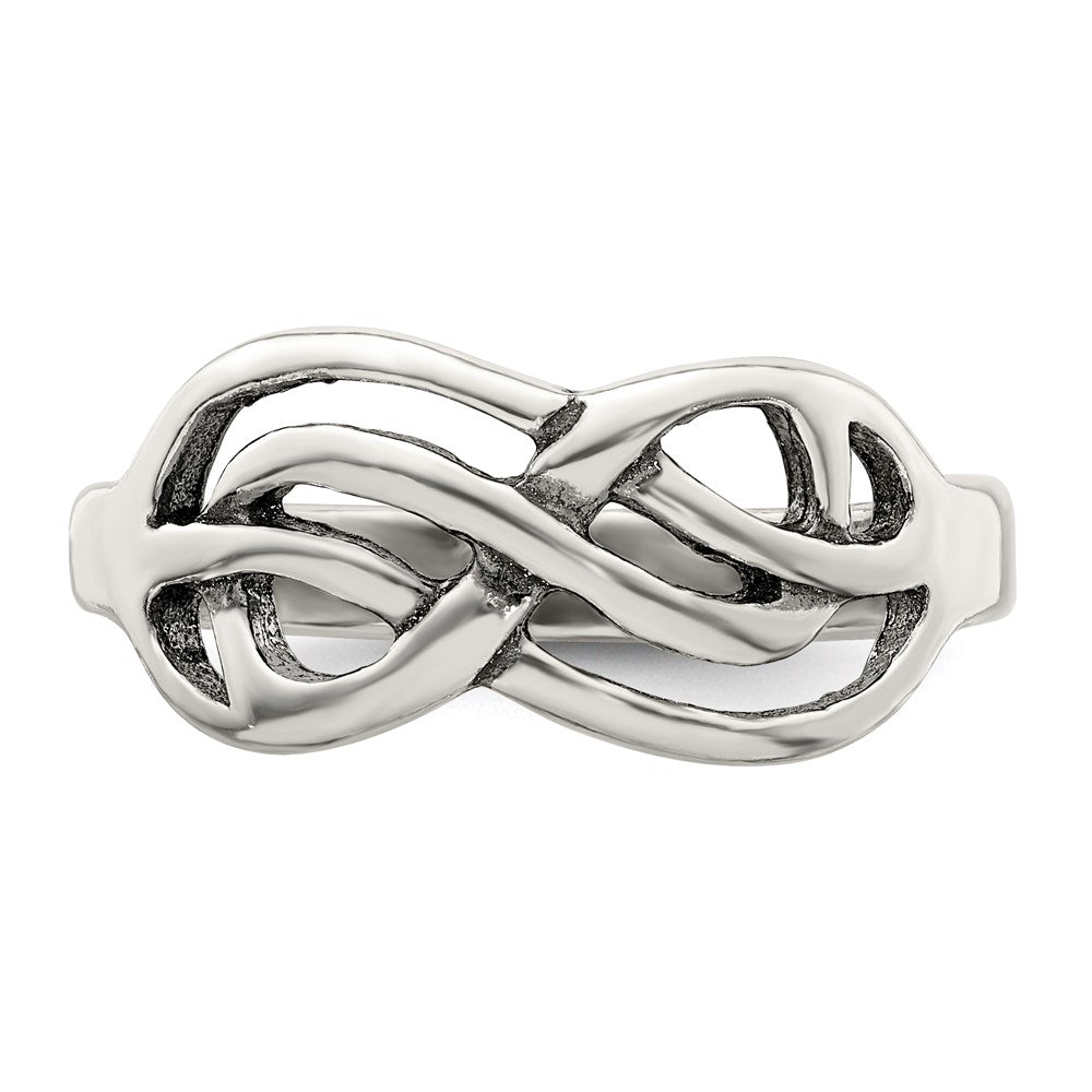 Shop Stylish Antiqued Sterling Silver Knot Ring - 14G, 0.85mm, Affordable Elegance