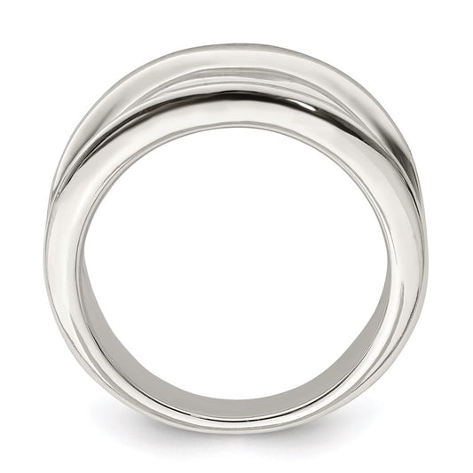High-Quality 15mm Tapered Sterling Silver Ring - Stylish & Affordable Design