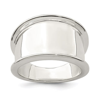 High-Quality 15mm Tapered Sterling Silver Ring - Stylish & Affordable Price