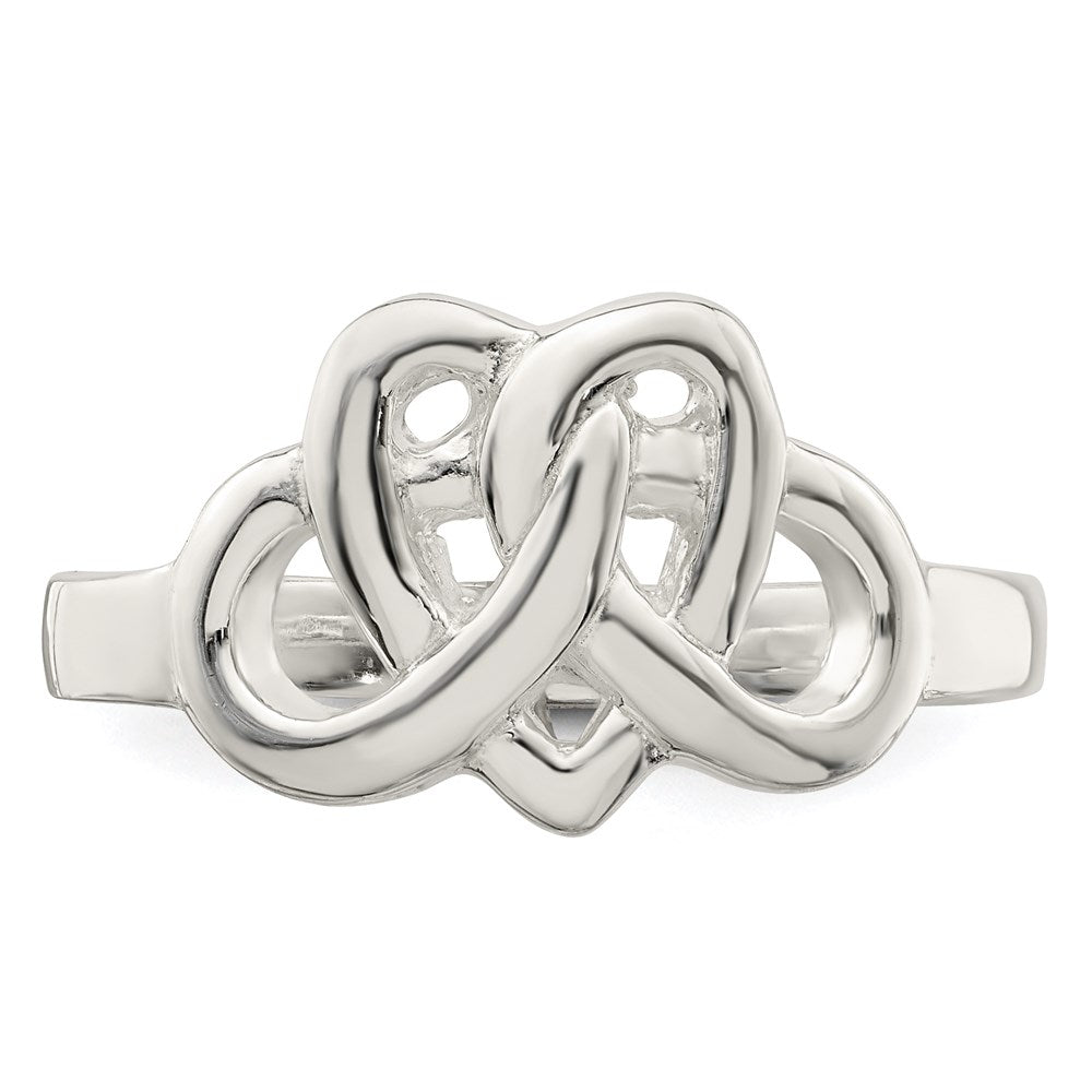 Shop Stylish Sterling Silver Celtic Heart Woven Ring - High-Quality Design