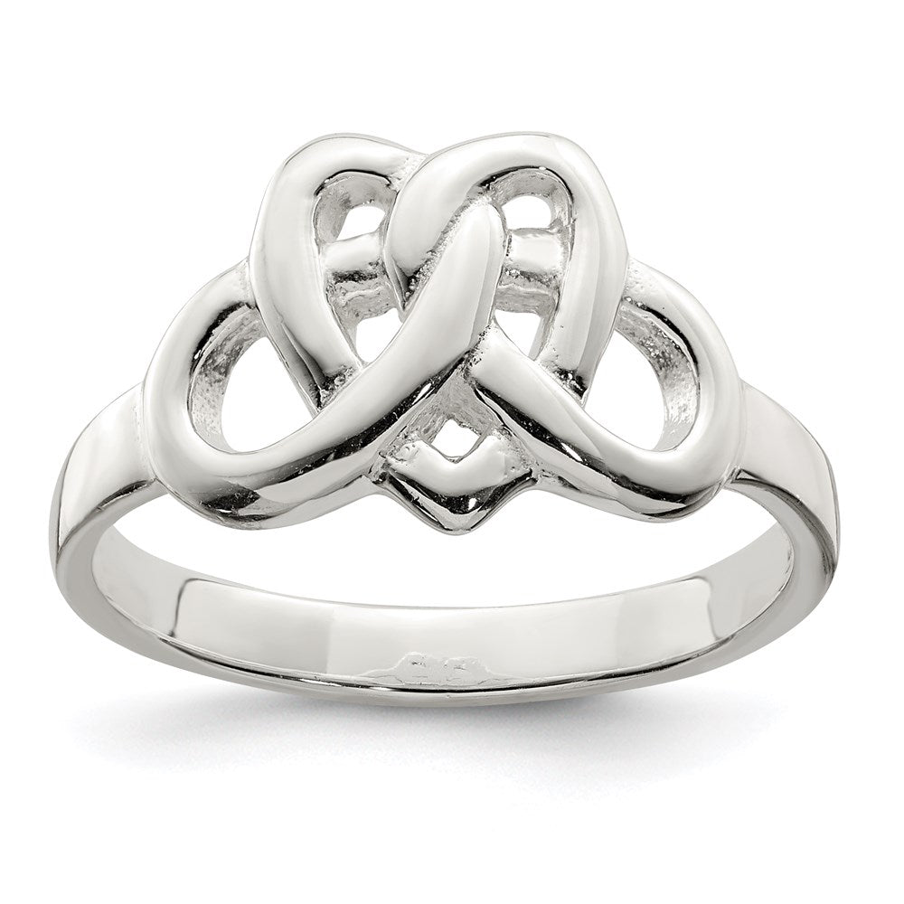 Shop Stylish Sterling Silver Celtic Heart Woven Ring - High-Quality Design