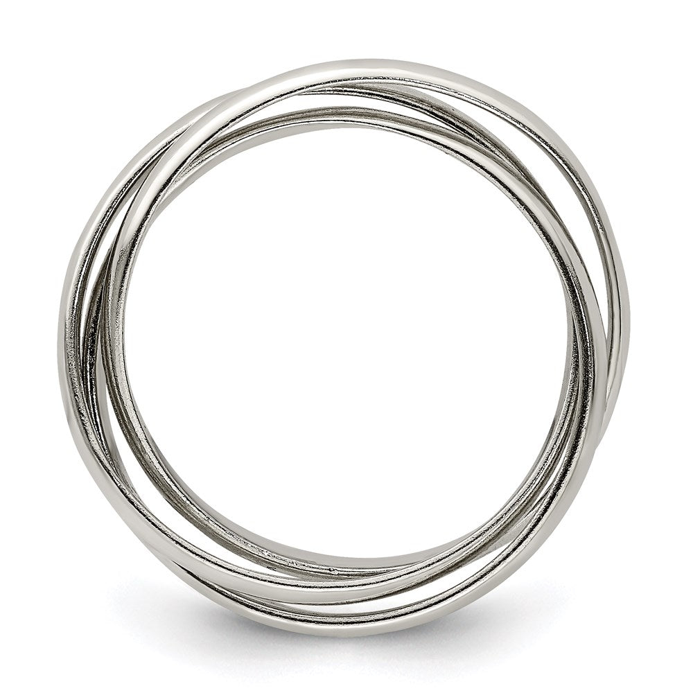 Exclusive Sterling Silver Triple Interwoven Ring - Stylish & Affordable Design
