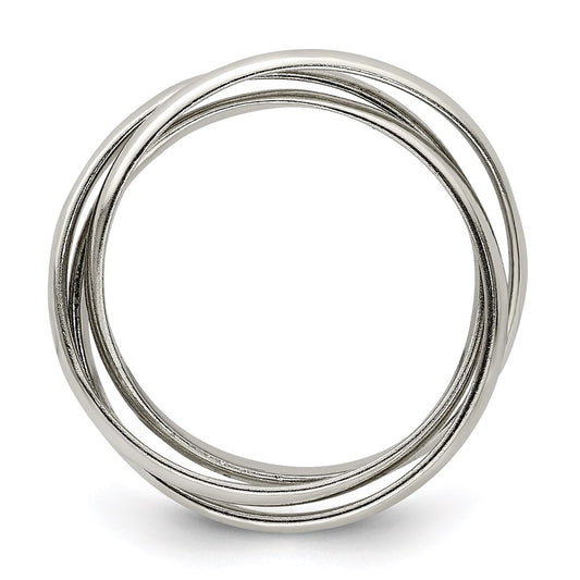 Exclusive Sterling Silver Triple Interwoven Ring - Stylish & Affordable Design