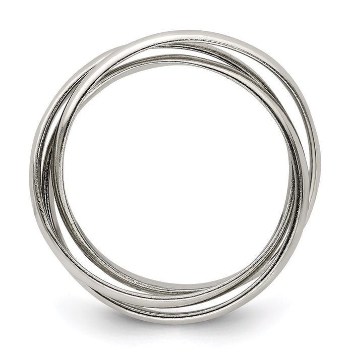 Exclusive Sterling Silver Triple Interwoven Ring - Stylish & Affordable Design-2