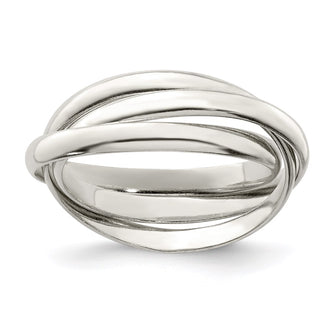 Shop Exclusive Sterling Silver Triple Interwoven Ring - Stylish Design, Affordable Price