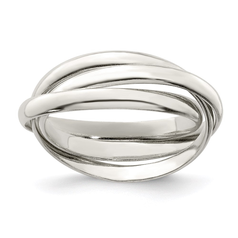 Exclusive Sterling Silver Triple Interwoven Ring - Stylish & Affordable Design