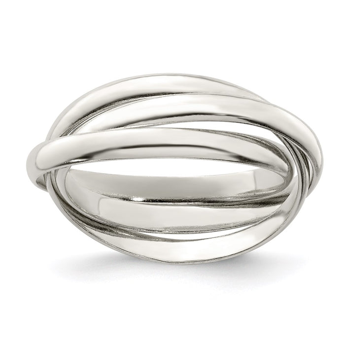 Exclusive Sterling Silver Triple Interwoven Ring - Stylish & Affordable Design-1