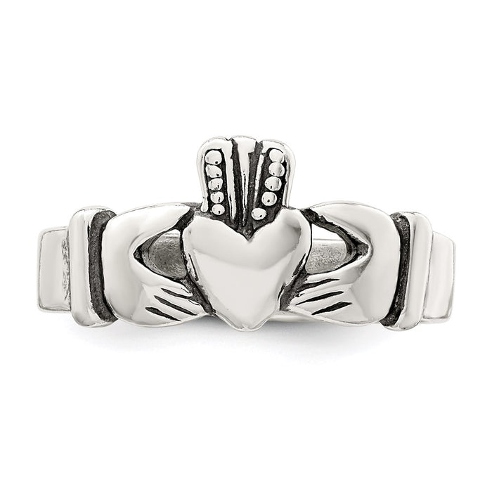 High-Quality Sterling Silver Claddagh Ring - Stylish Design & Affordable Price-5