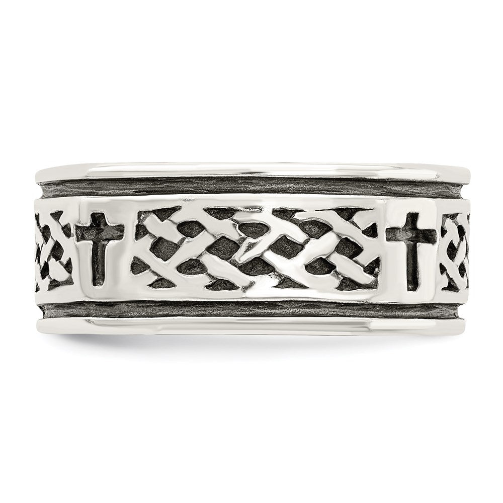 Exclusive Sterling Silver Interwoven Cross Ring - Stylish Design, Affordable Price