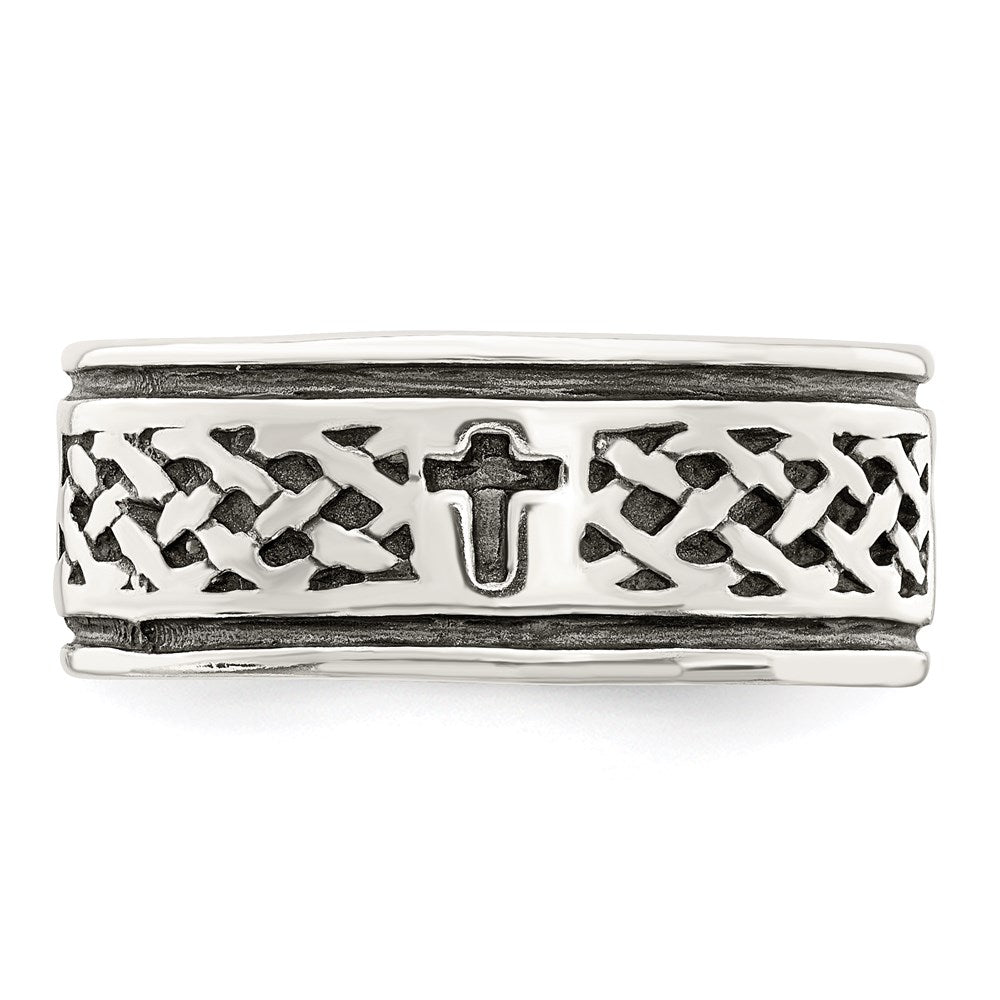 Exclusive Sterling Silver Interwoven Cross Ring - Stylish Design, Affordable Price