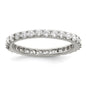 Buy Exclusive Rhodium-Plated Sterling Silver Ring with Cubic Zirconia - Stylish Value-1
