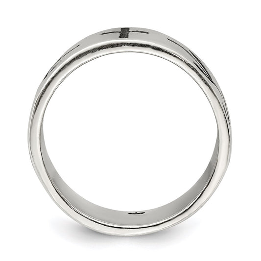 Shop Exclusive Sterling Silver Cross Motif Ring - Stylish Design, Affordable Price