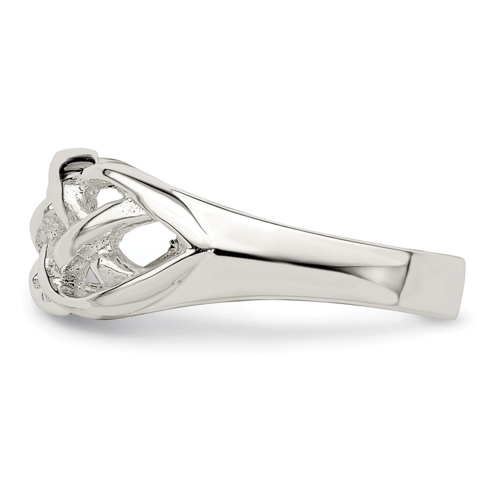Buy Stylish Polished Sterling Silver Celtic Woven Ring - 14g, 10mm Width