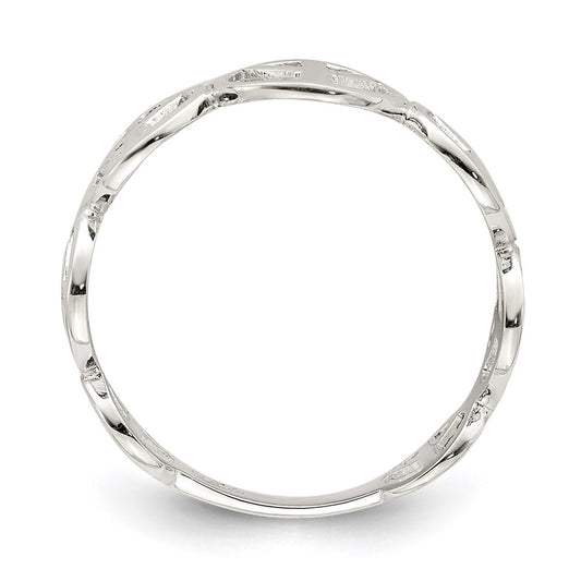 Exclusive Polished Sterling Silver Peace Ring - Stylish & Affordable Luxury