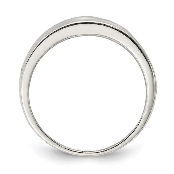 Polished Sterling Silver Elegant Fancy Ring - 14K, 7g
