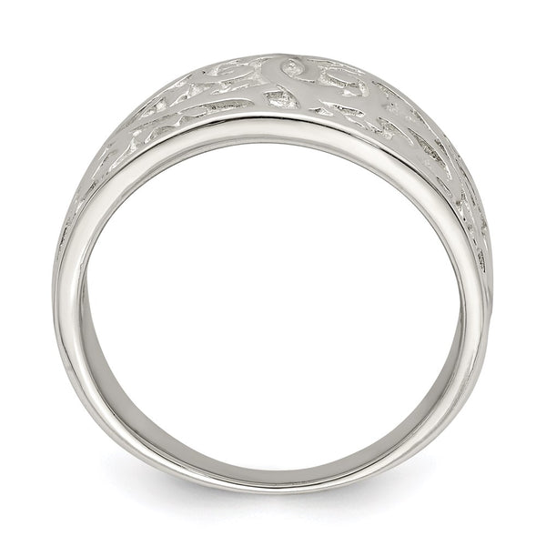 Sterling Silver Twisted Swirl Ring