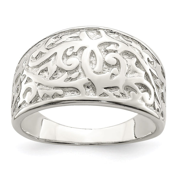 Sterling Silver Twisted Swirl Ring
