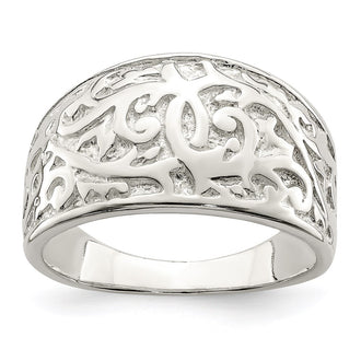 High-Quality Sterling Silver Twisted Swirl Ring - Stylish & Affordable Design