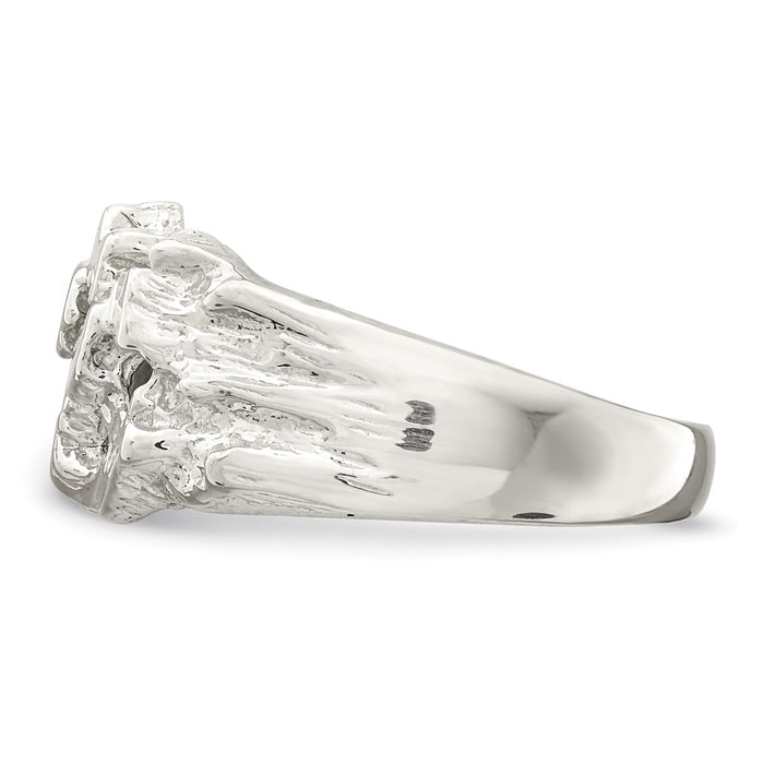 High-Quality Men's Nugget Ring in Sterling Silver - Stylish Design, Affordable Price-4
