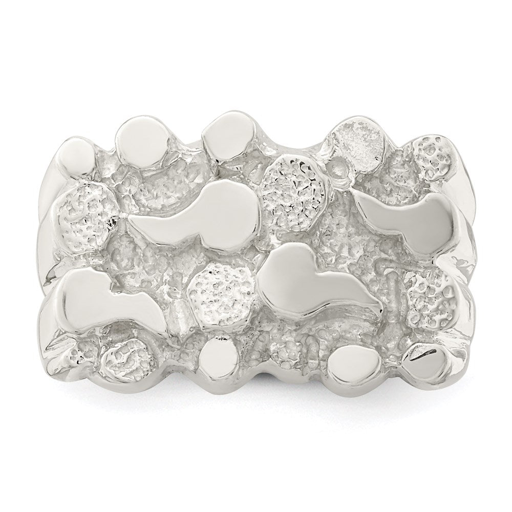 High-Quality Sterling Silver Women's Nugget Ring | Stylish & Affordable Value