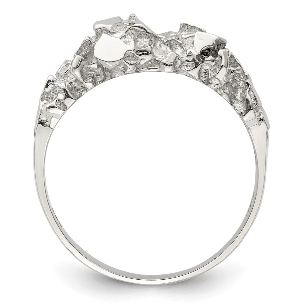 Exclusive Men's Nugget Ring in Sterling Silver - Stylish & Affordable Design