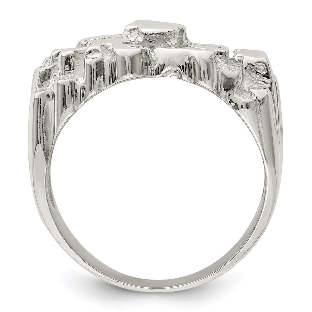 Shop Stylish Men's Nugget Ring in Sterling Silver - High Quality & Affordable