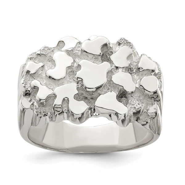 Men's Nugget Ring in Sterling Silver - Style GR1-1018229