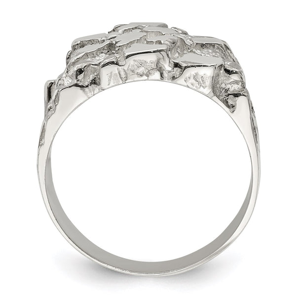 Men's Sterling Silver Nugget Ring - Style GR1-1018238