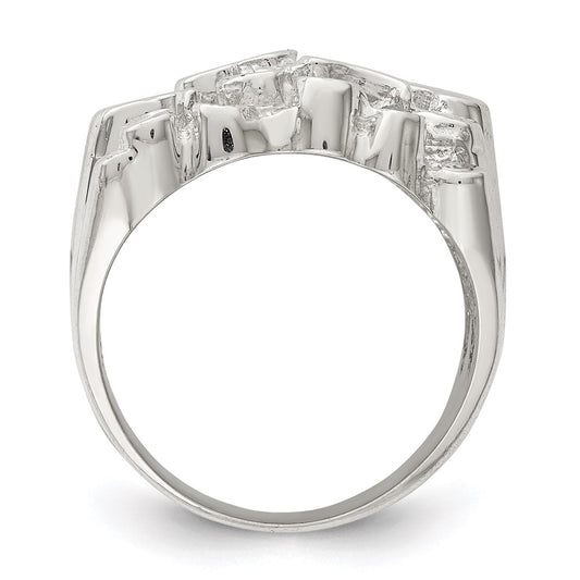 Shop Exclusive Men's Sterling Silver Nugget Ring - Stylish & Affordable Design