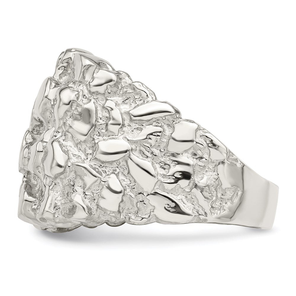 Shop Stylish Men's Nugget Ring in .85mm Sterling Silver | Affordable Luxury