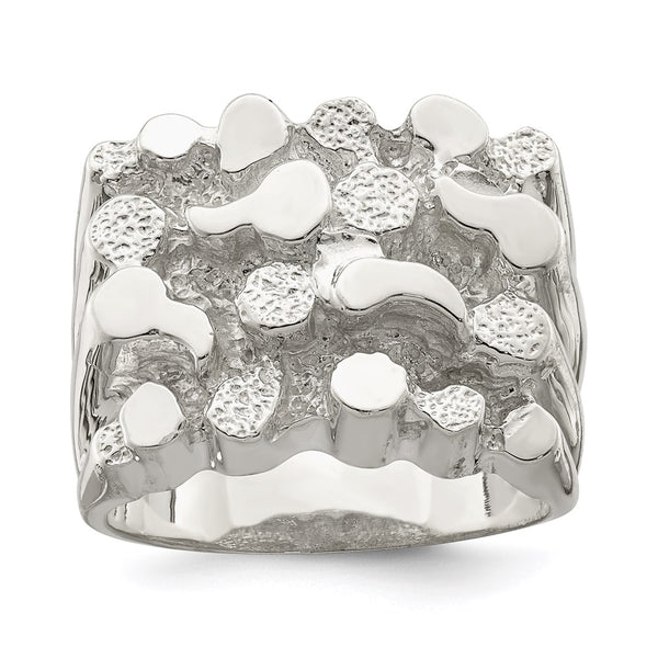 Men's Sterling Silver Nugget Ring - Style GR1-1017868