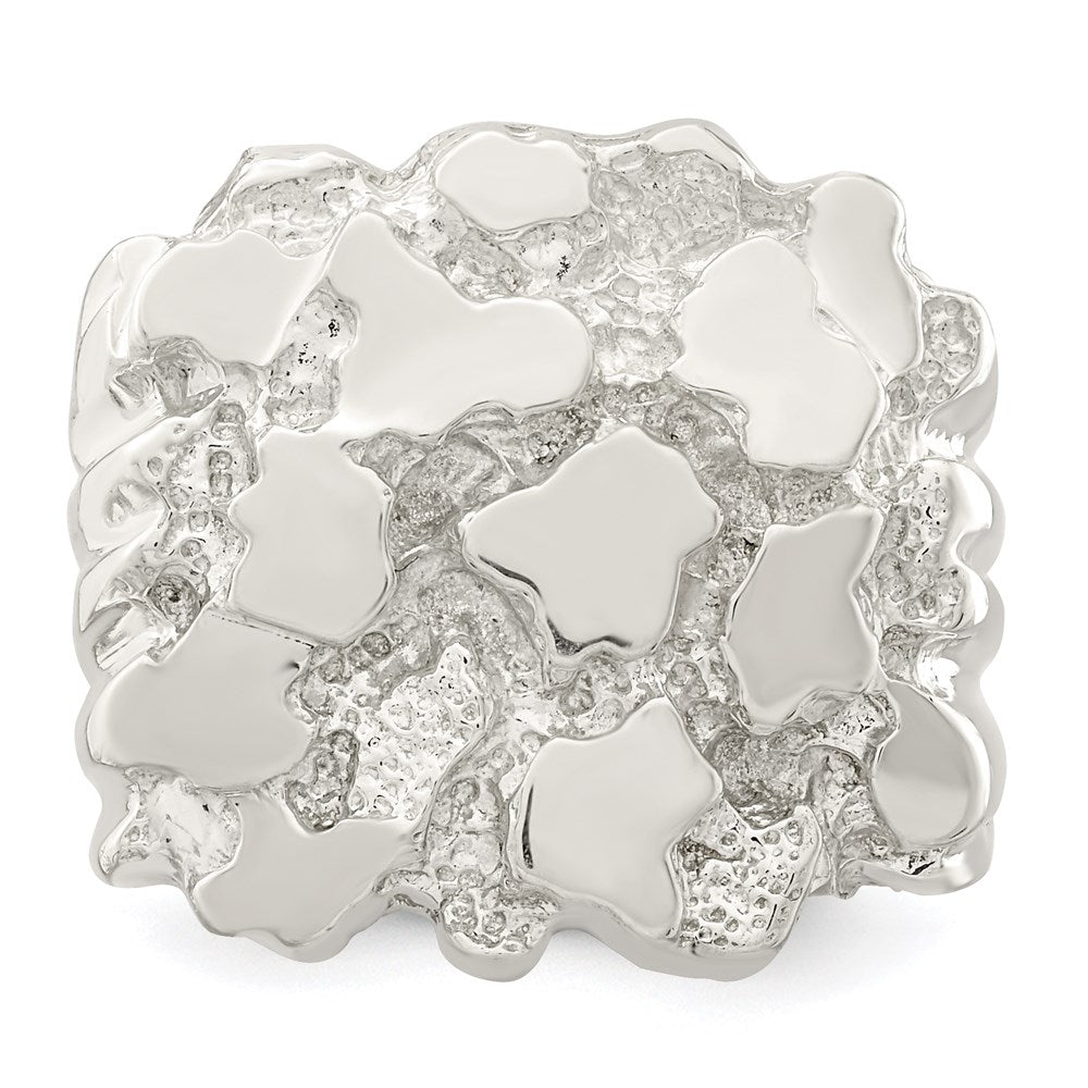 Exclusive Men's Sterling Silver Nugget Ring | Stylish Design, Affordable Price